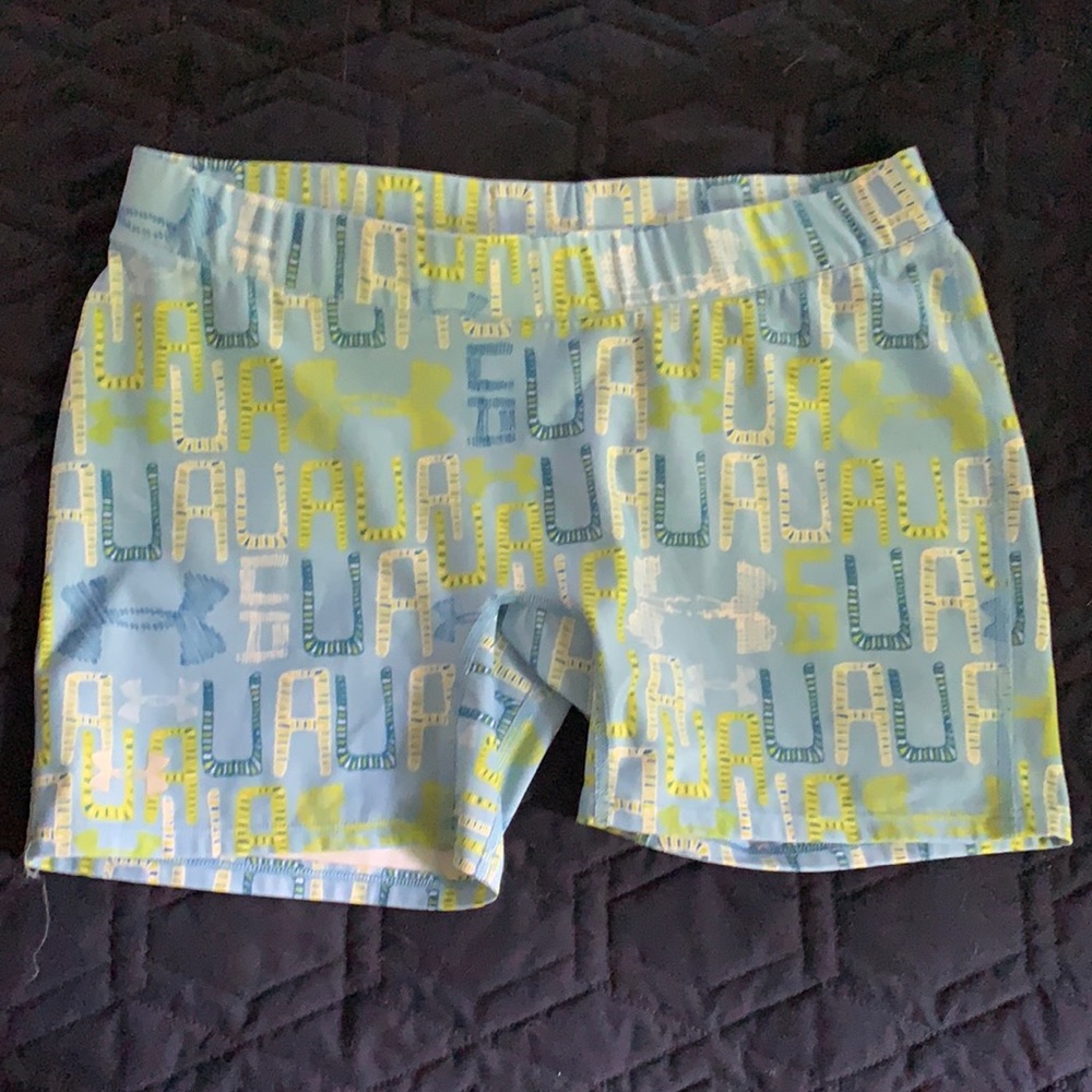 Under armour workout shorts.